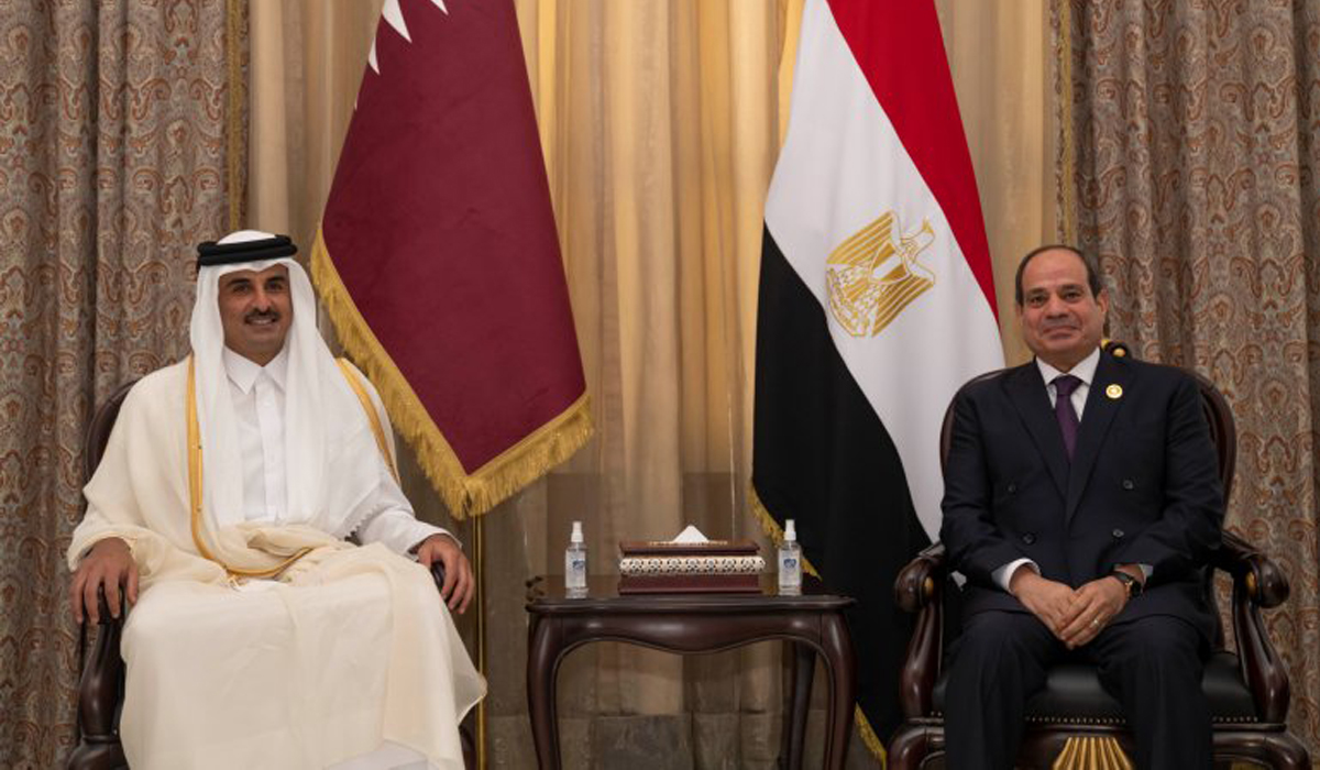 Amir meets the Egyptian President